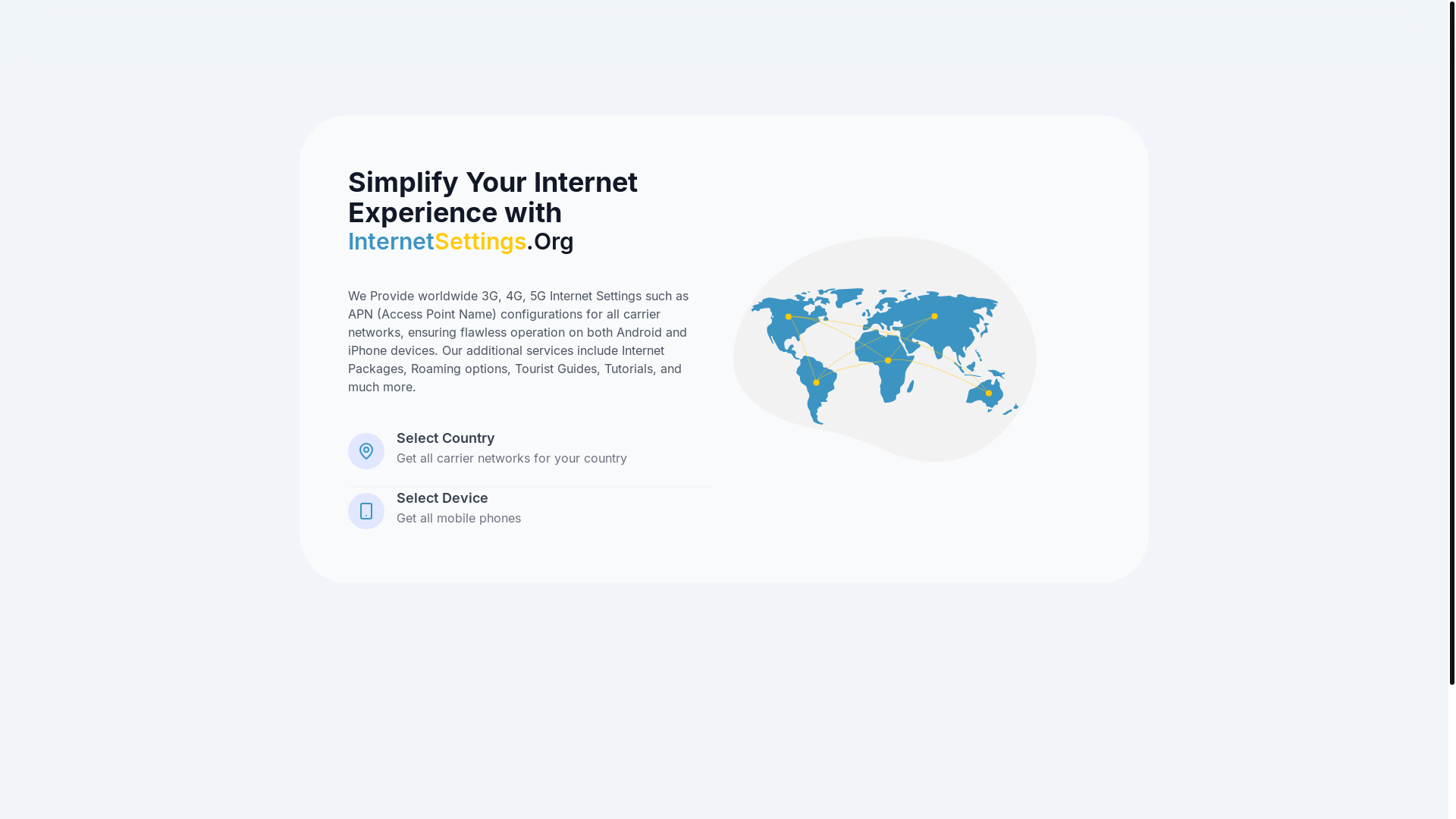 website screenshot of https://internetsettings.pages.dev/