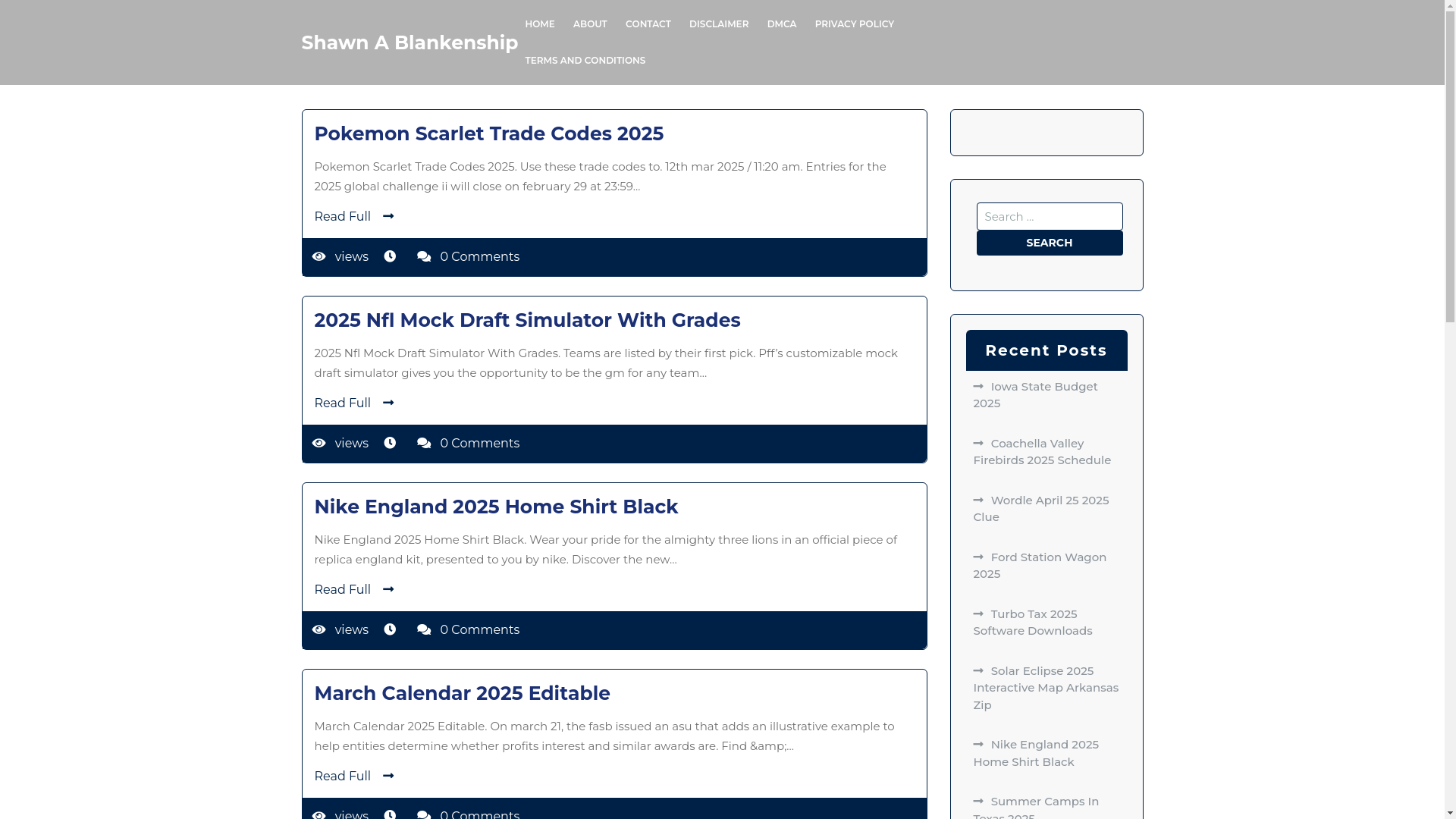 website screenshot of https://shawnablankenships.pages.dev/