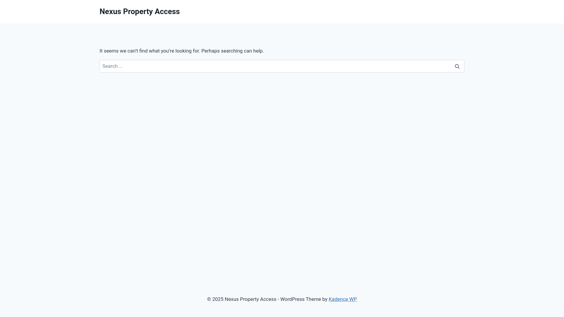 website screenshot of https://nexuspropertyaccess.com.au/