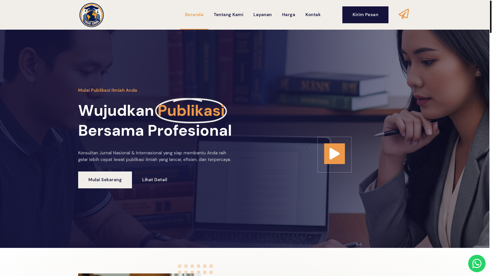 website screenshot of https://pakarjurnal.com/