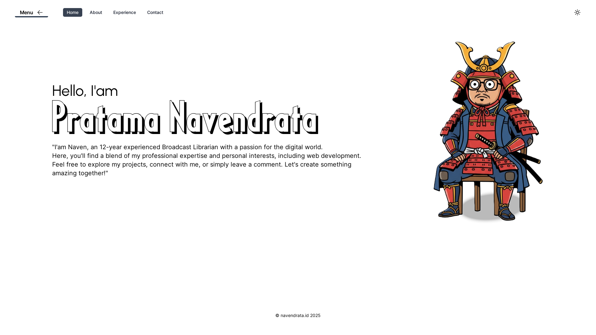 website screenshot of https://naven-profile-2025.pages.dev/