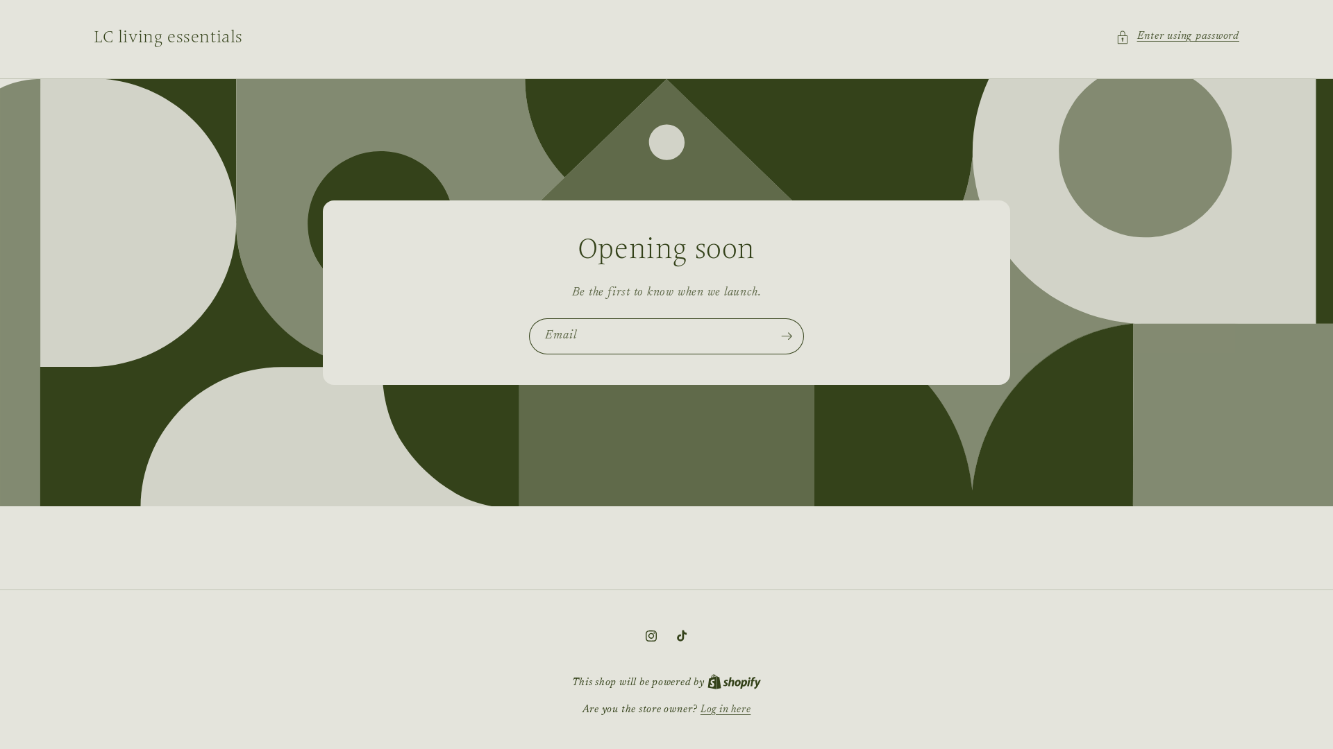 website screenshot of https://lclivingessentials.com/