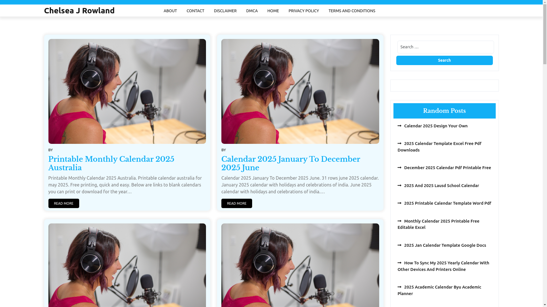 website screenshot of https://chelseajrowland.pages.dev/