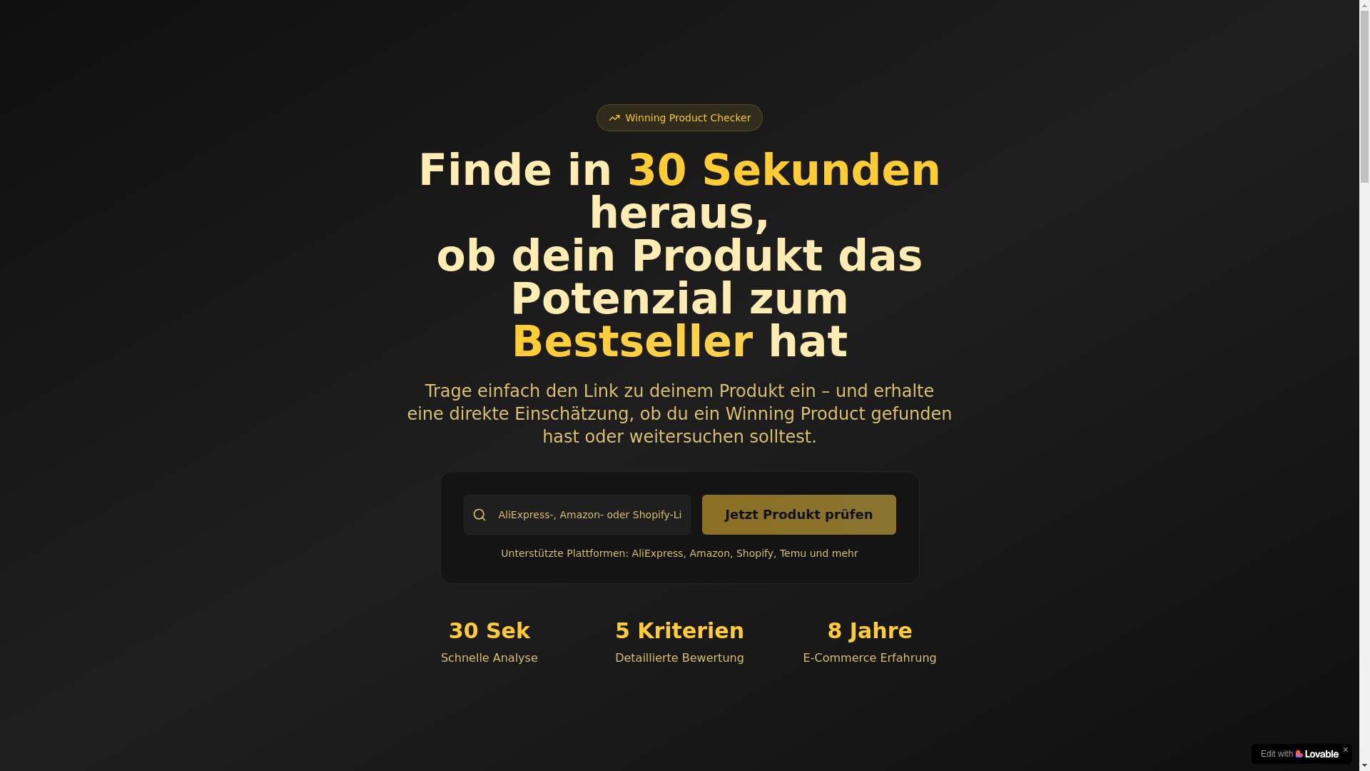 website screenshot of https://calqulate.de/