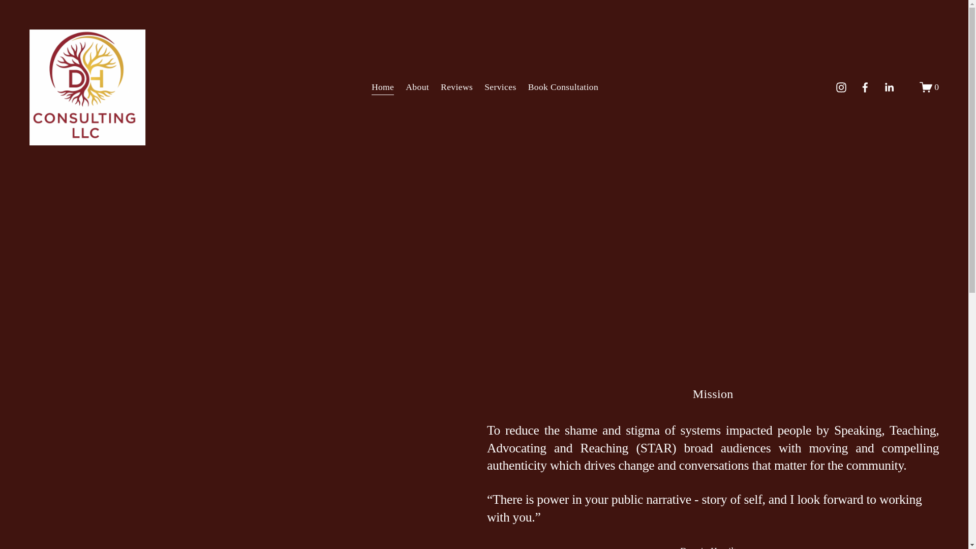 website screenshot of https://dh-consulting-llc.com/