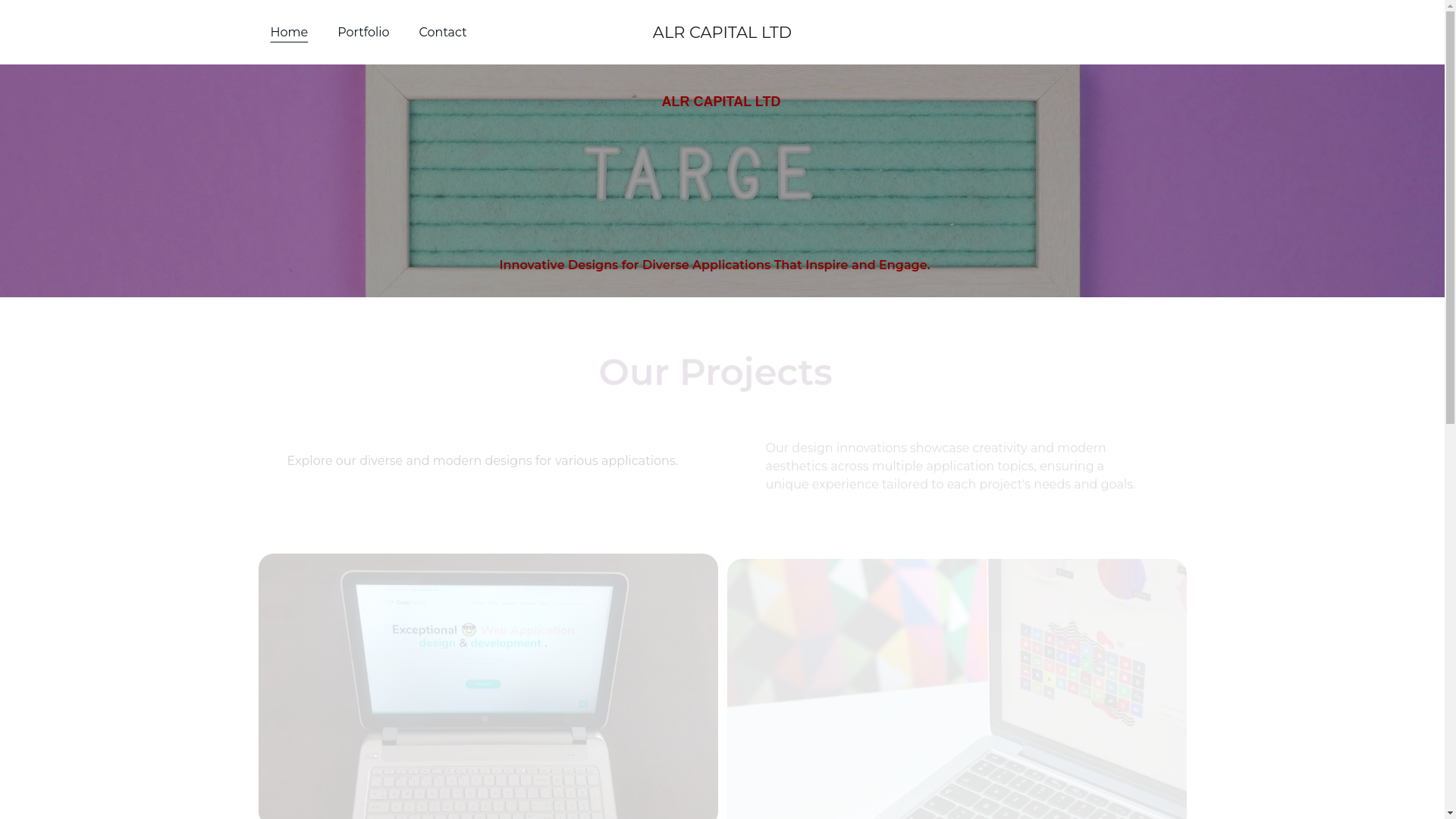 website screenshot of https://alrcapital.life/