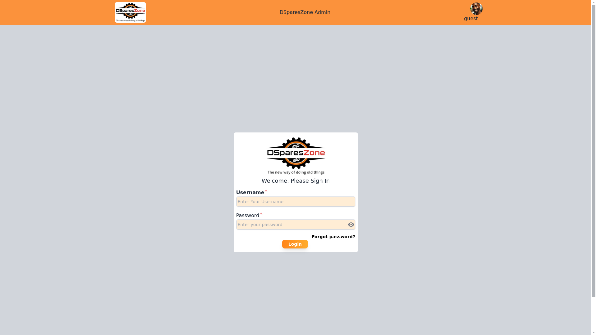 website screenshot of https://dsz-admin-app.pages.dev/