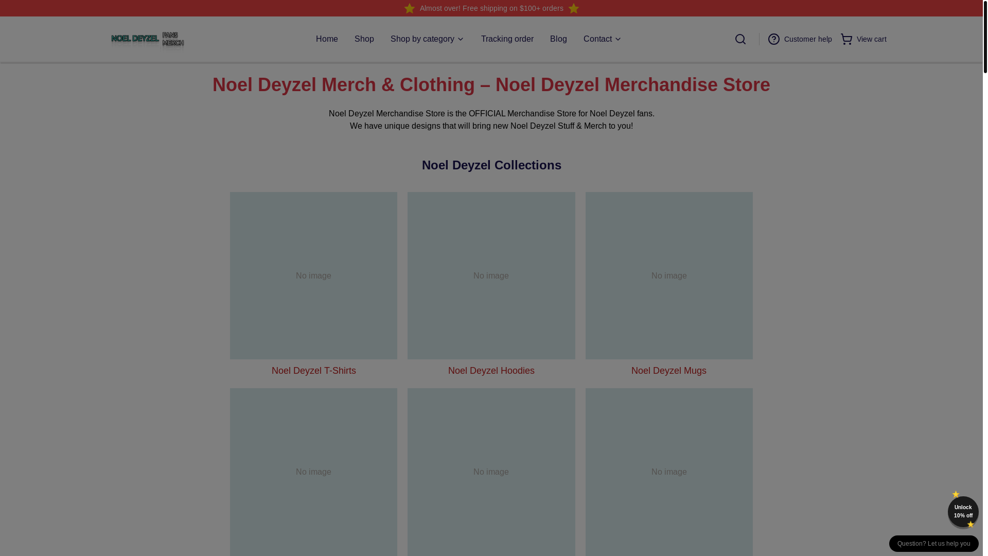 website screenshot of https://noeldeyzel.shop/