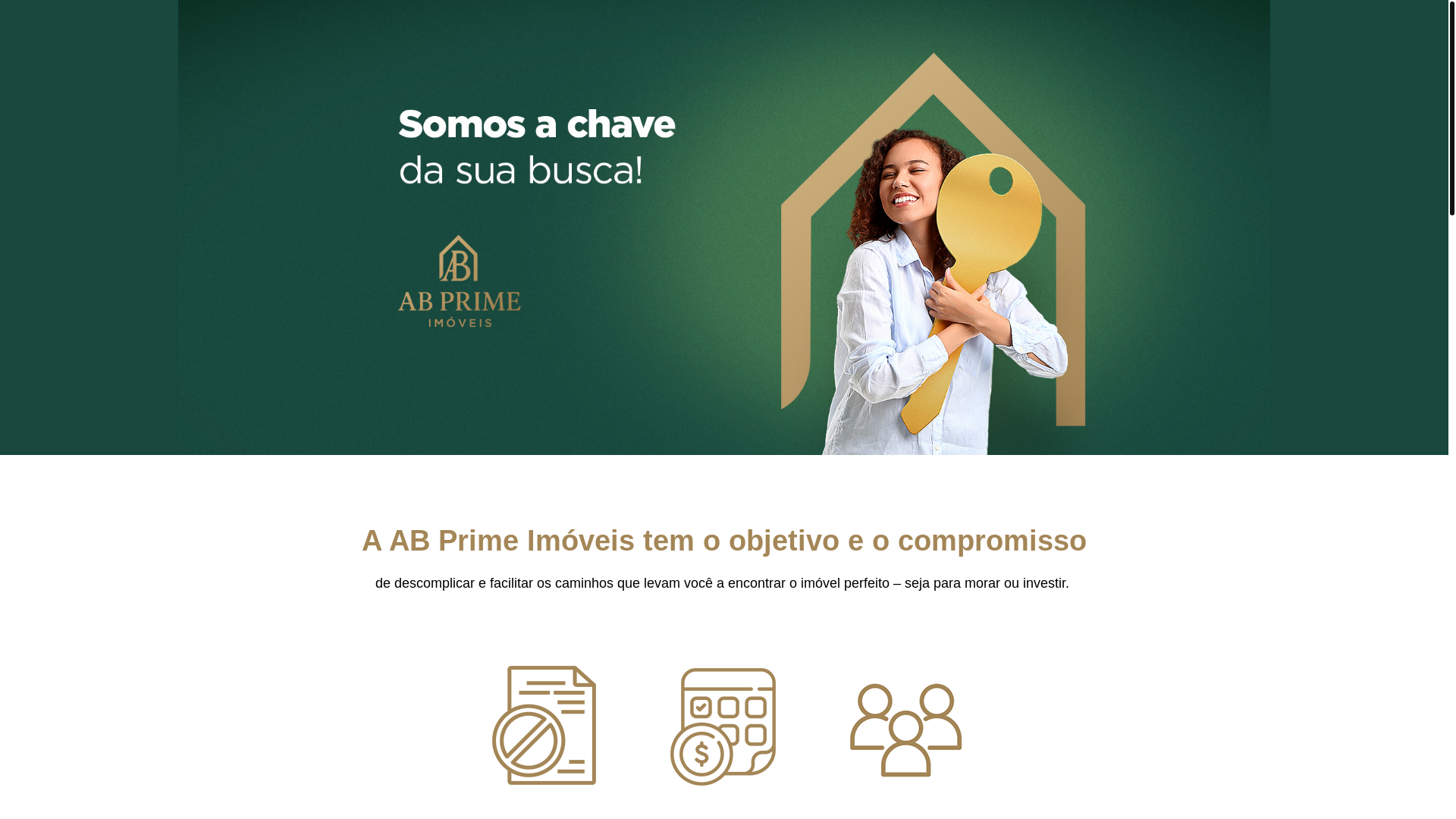 website screenshot of https://abprimeimoveis.com.br/