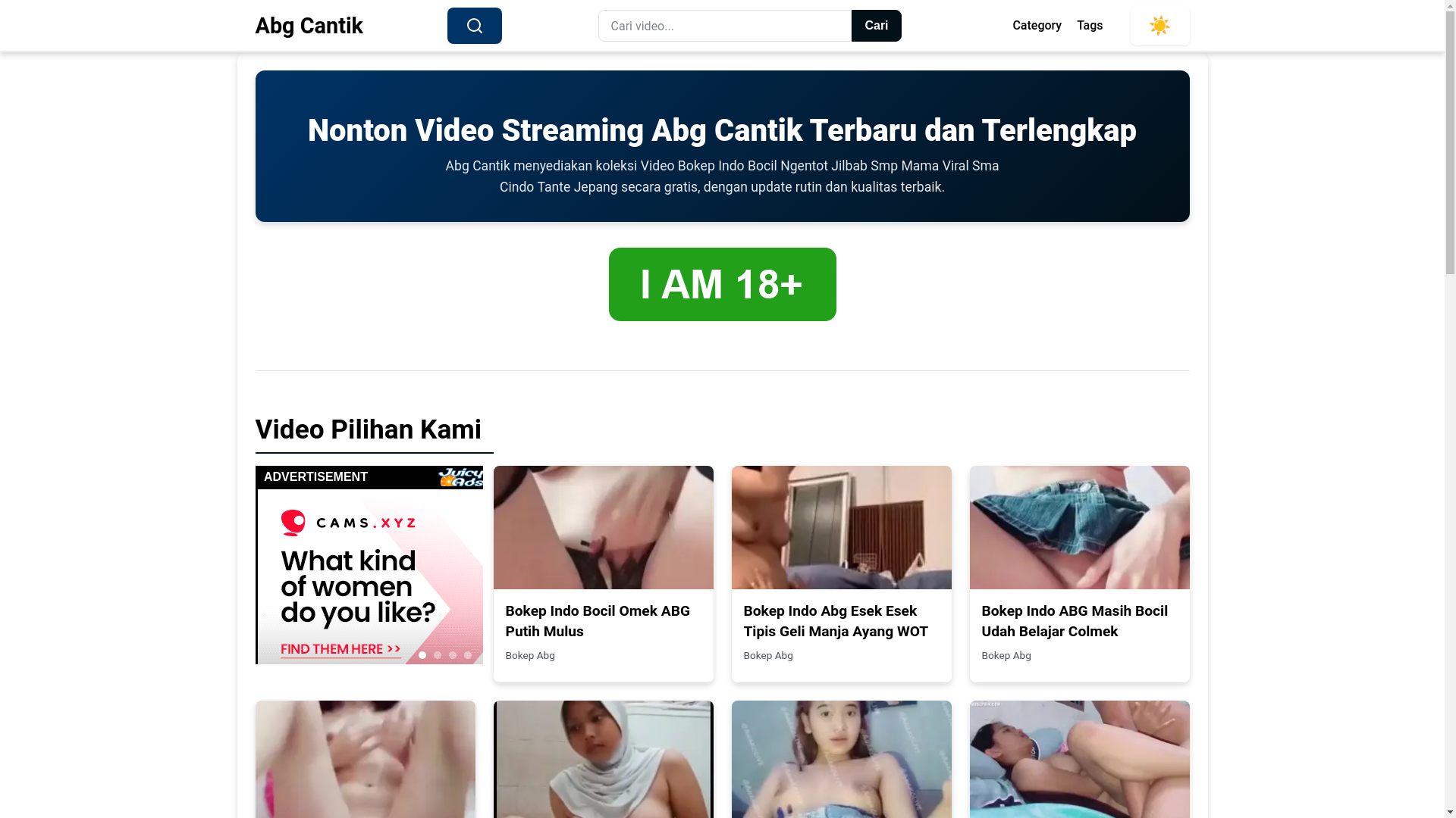 website screenshot of https://abgcantik.pages.dev/