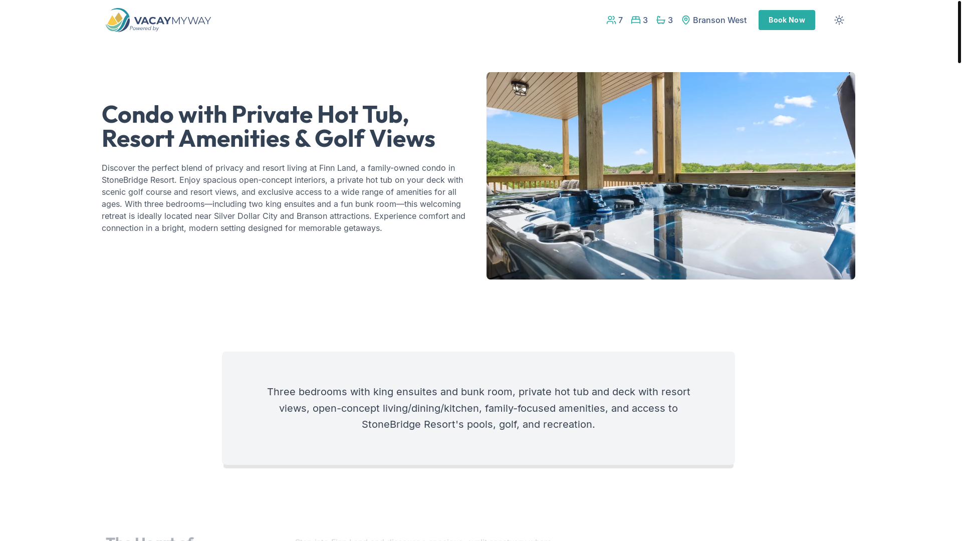 website screenshot of https://calmstonebridge.condos/