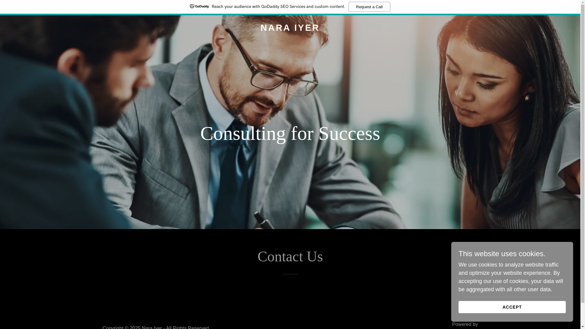 website screenshot of https://naraiyer.in/