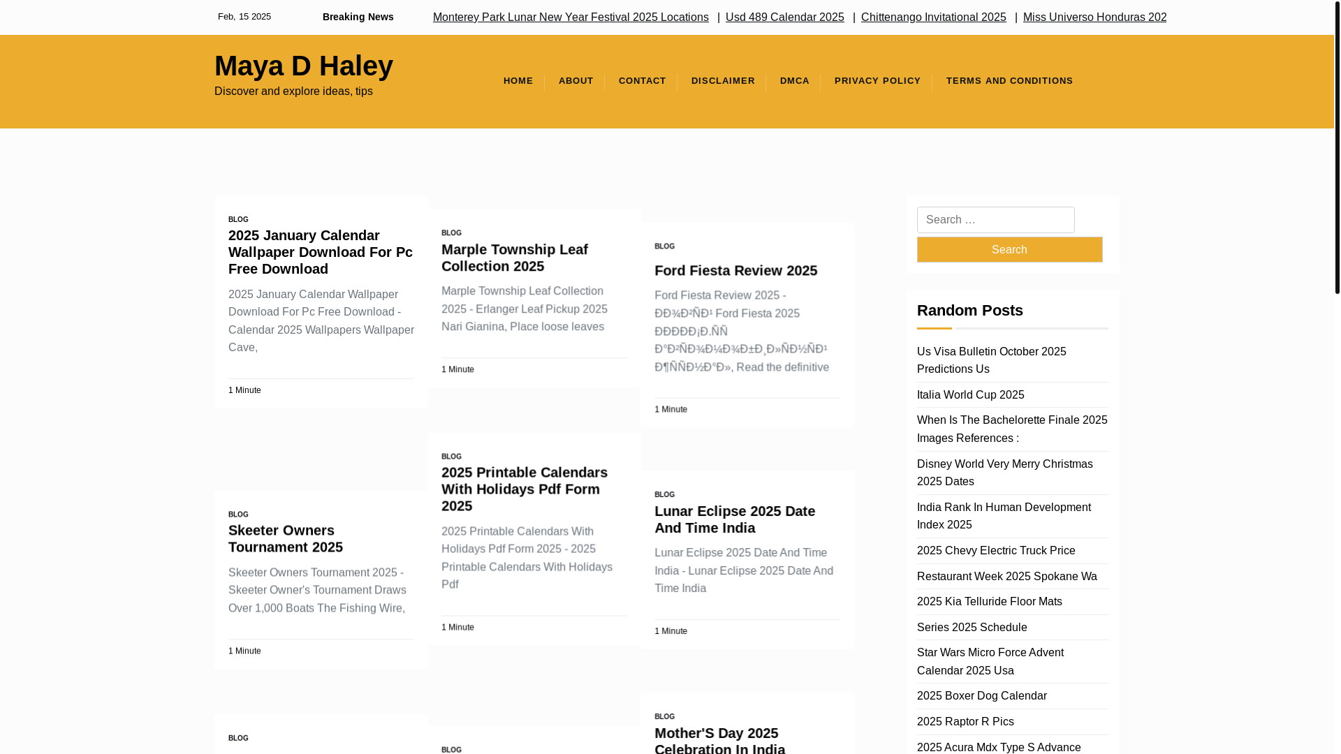 website screenshot of https://mayadhaley.pages.dev/