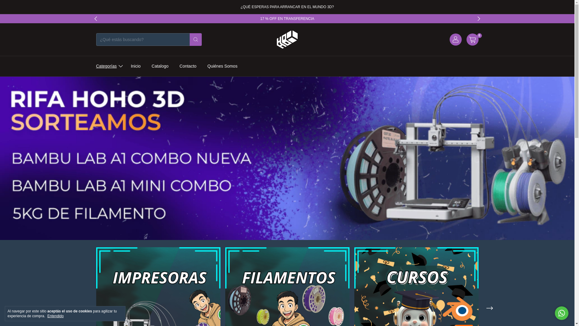 website screenshot of https://www.hoho3d.com.ar/