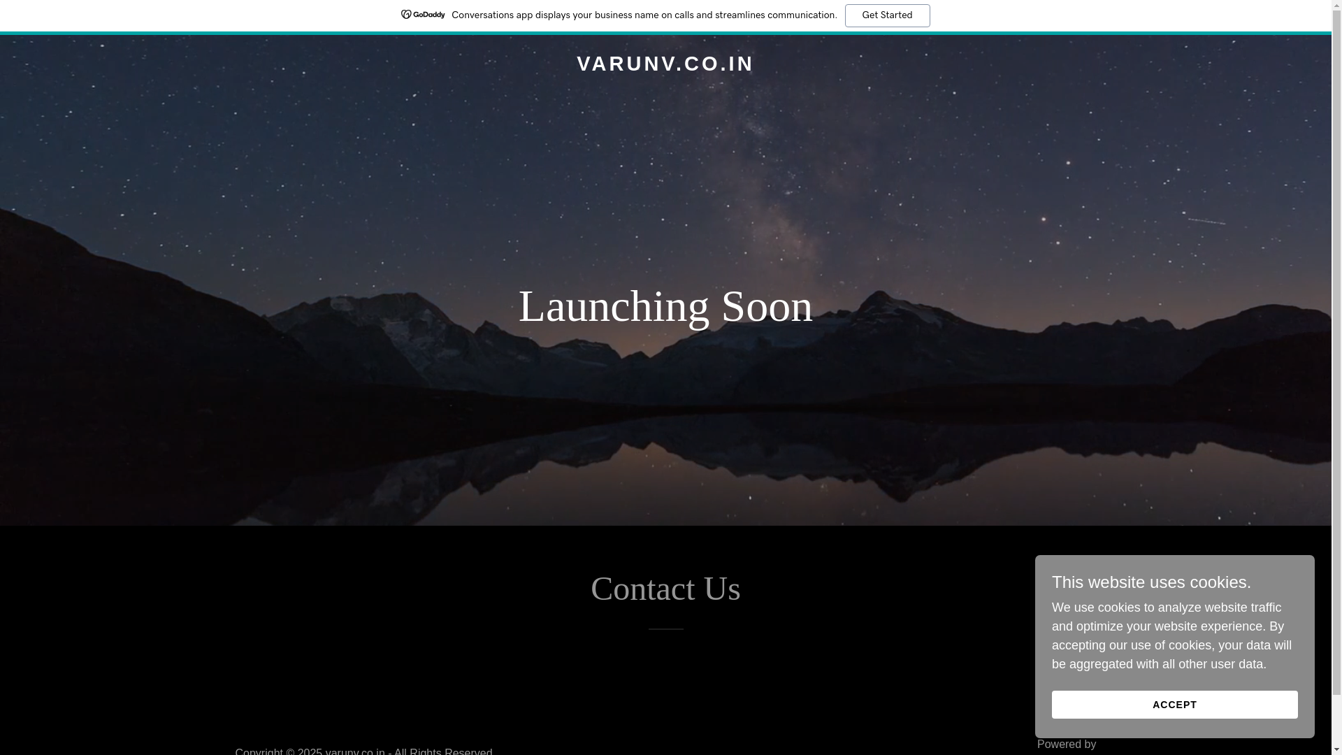 website screenshot of https://varunv.co.in/