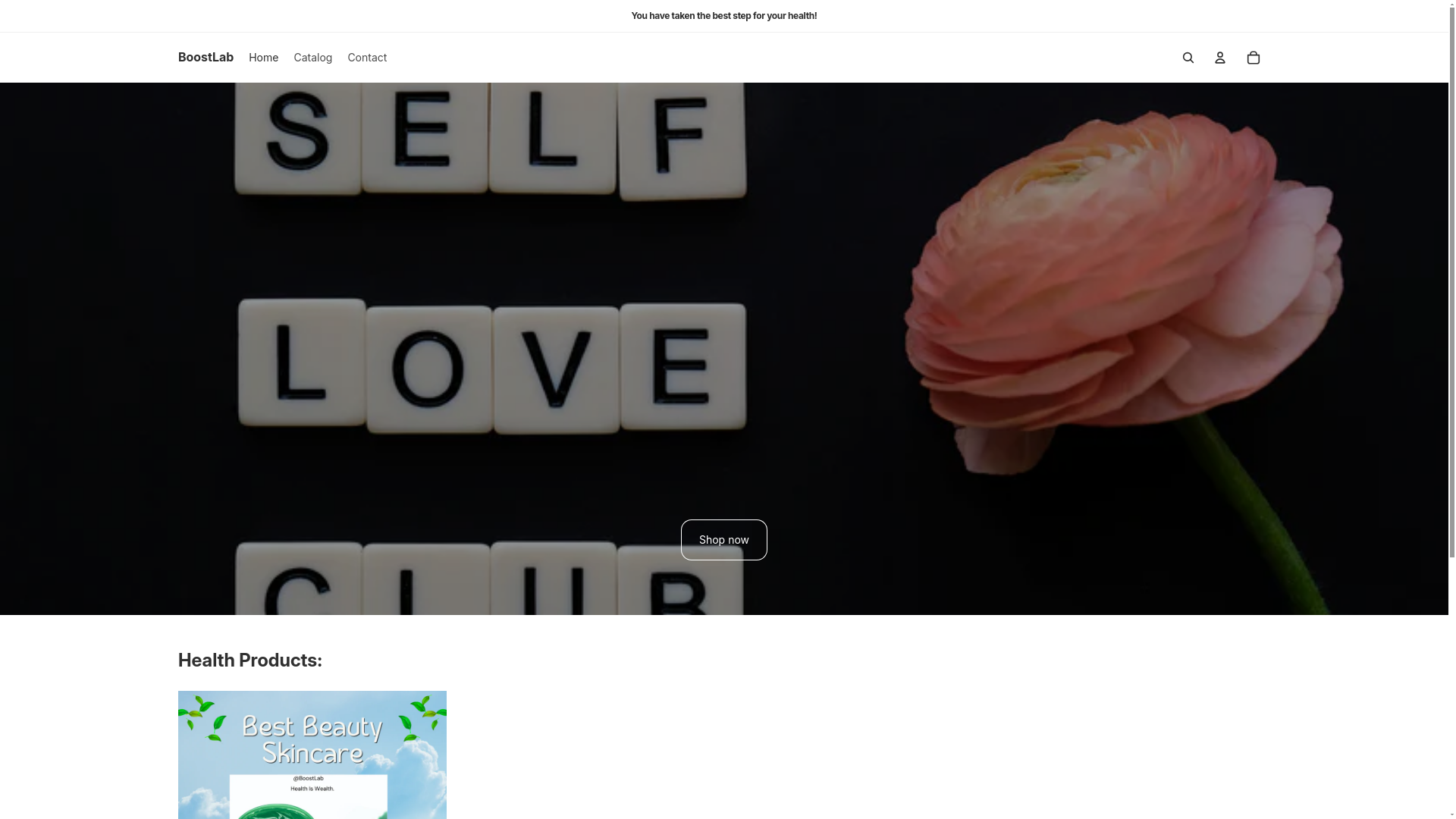 website screenshot of https://boostlabhealth.com/