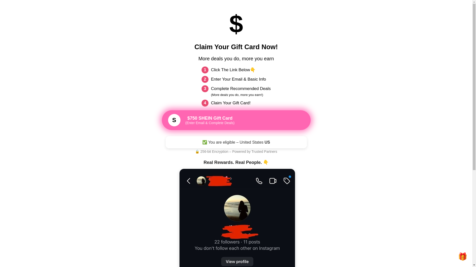 website screenshot of https://750shein.pages.dev/