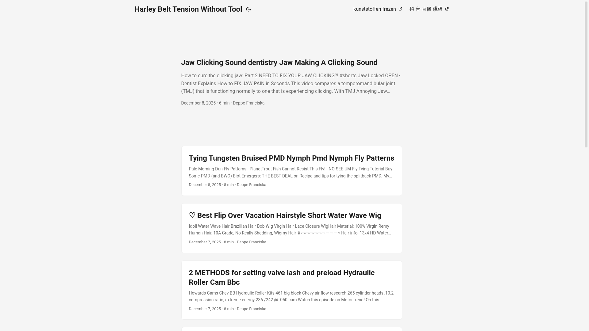 website screenshot of https://harleybelttensionwithouttool.pages.dev/