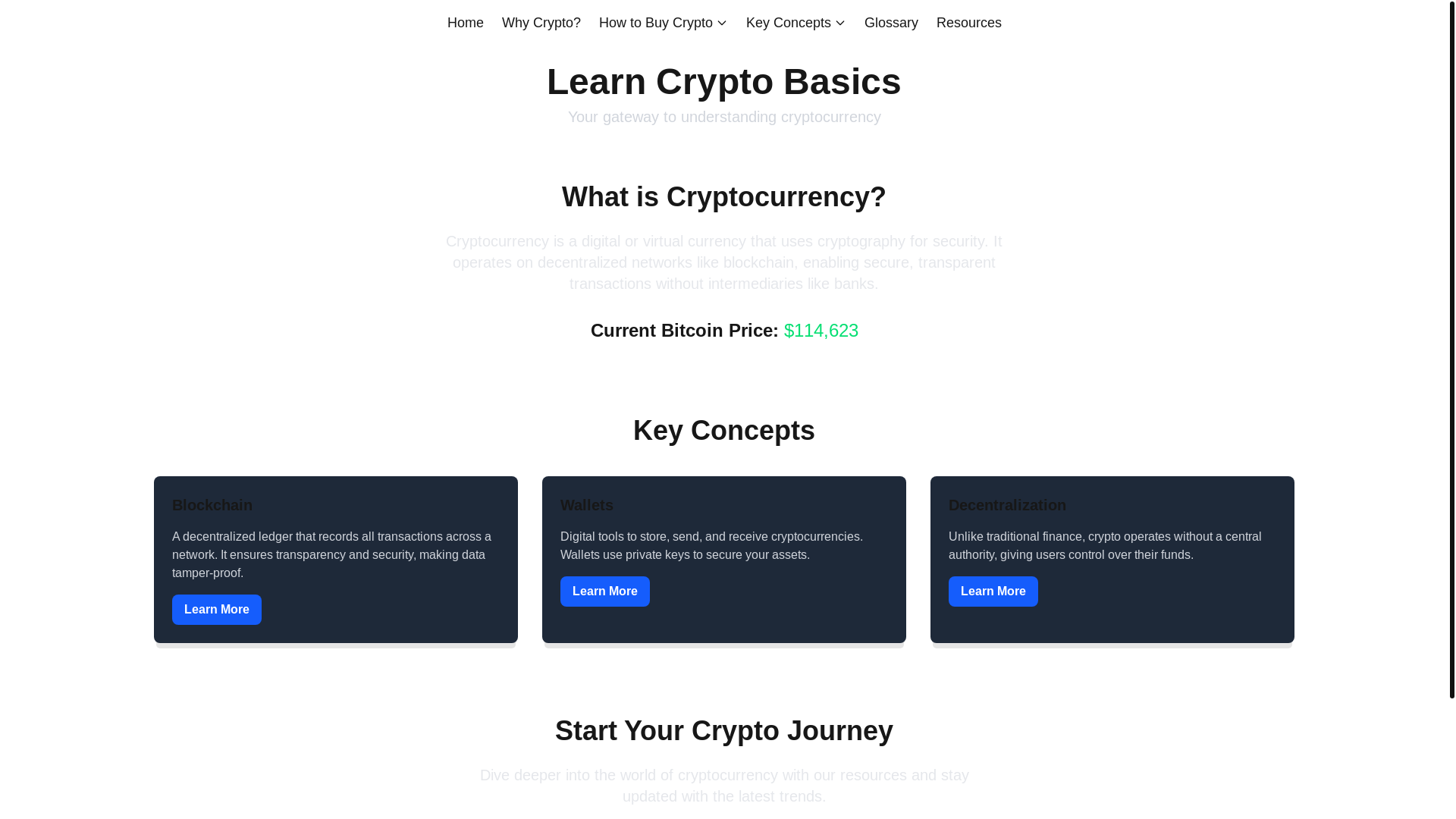 website screenshot of https://crypto-learn.pages.dev/