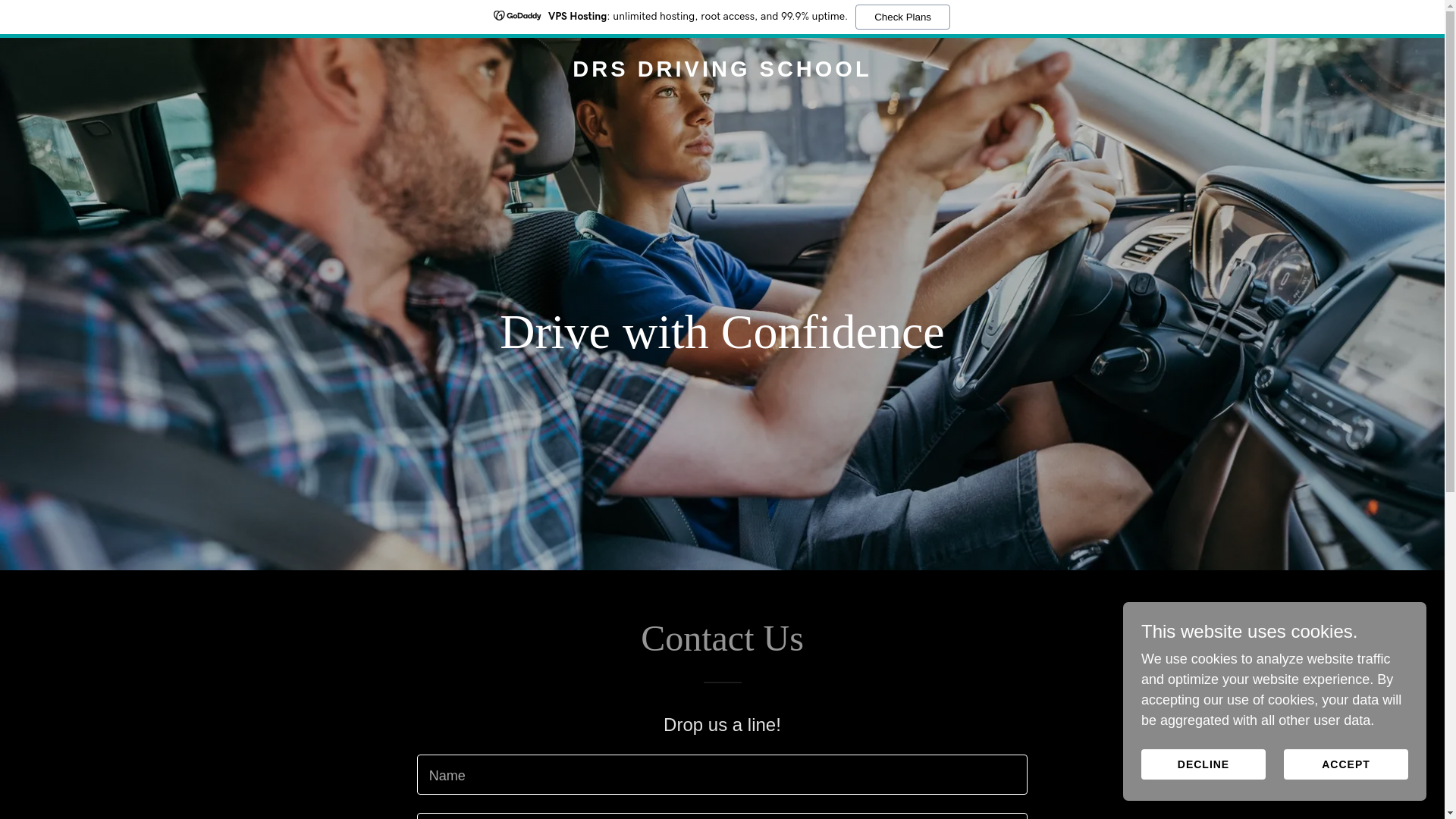 website screenshot of https://drsdrivingschool.co.uk/