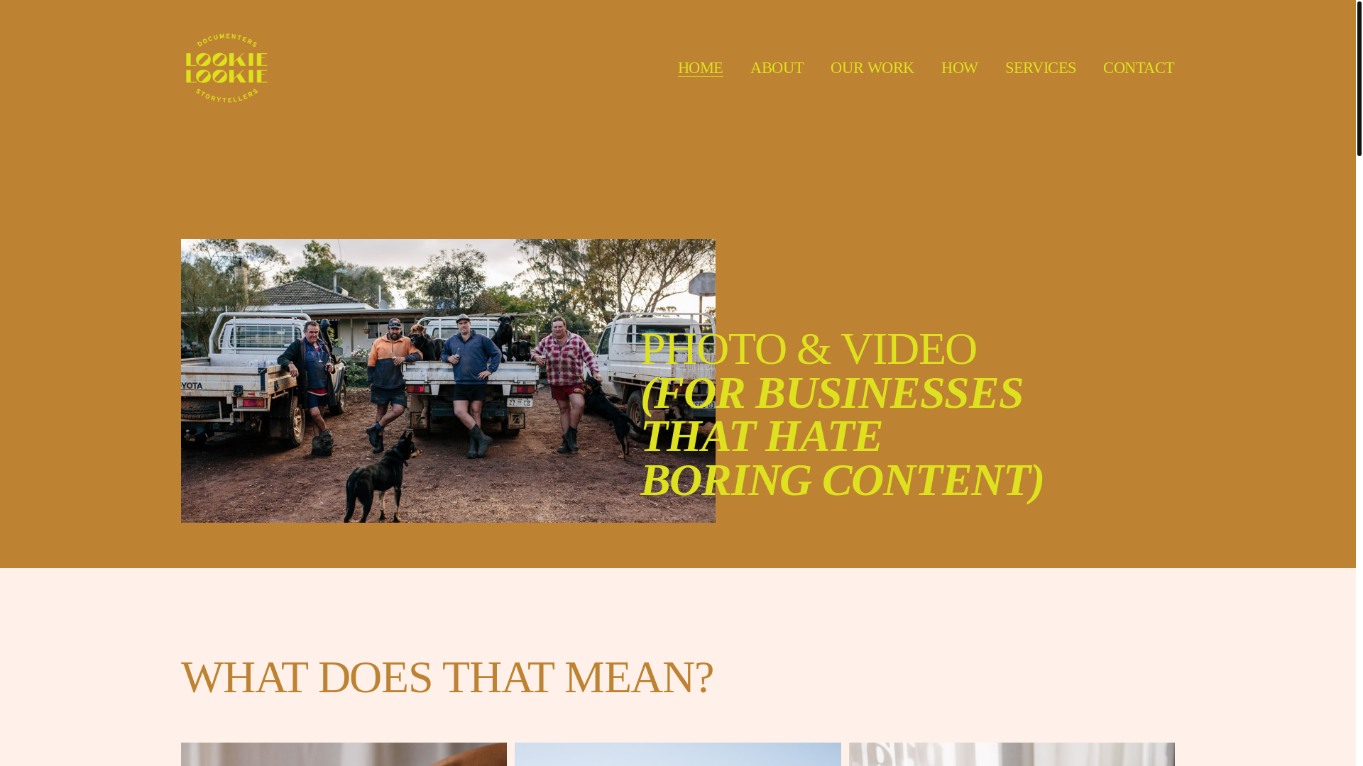 website screenshot of https://lookielookie.com.au/