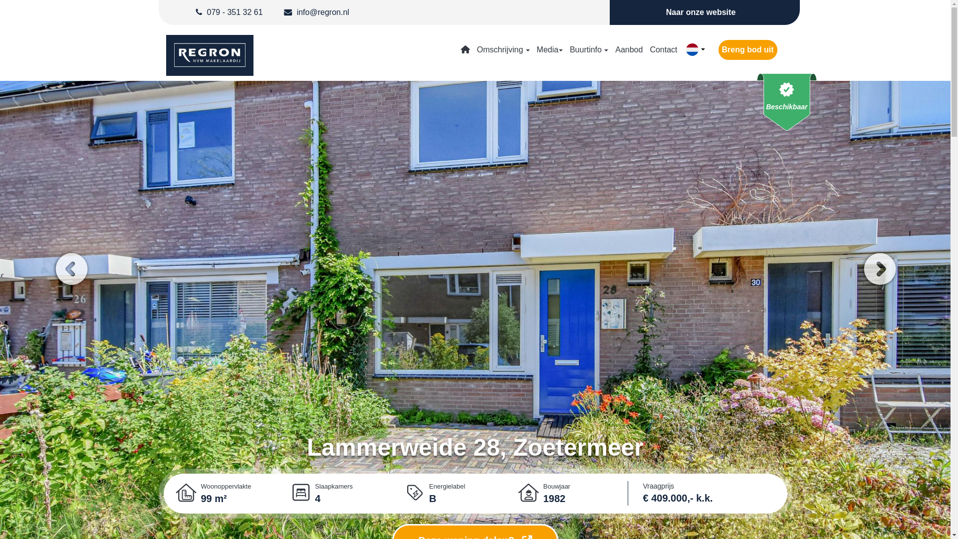 website screenshot of https://lammerweide28.nl/