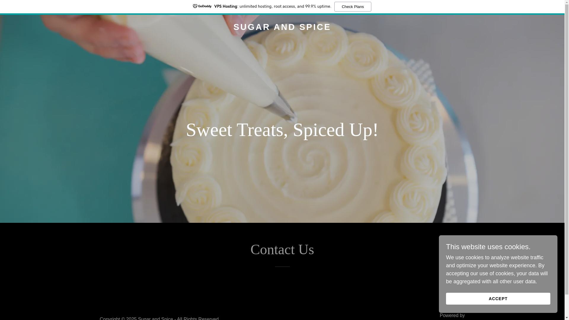 website screenshot of https://sugarandspice.buzz/