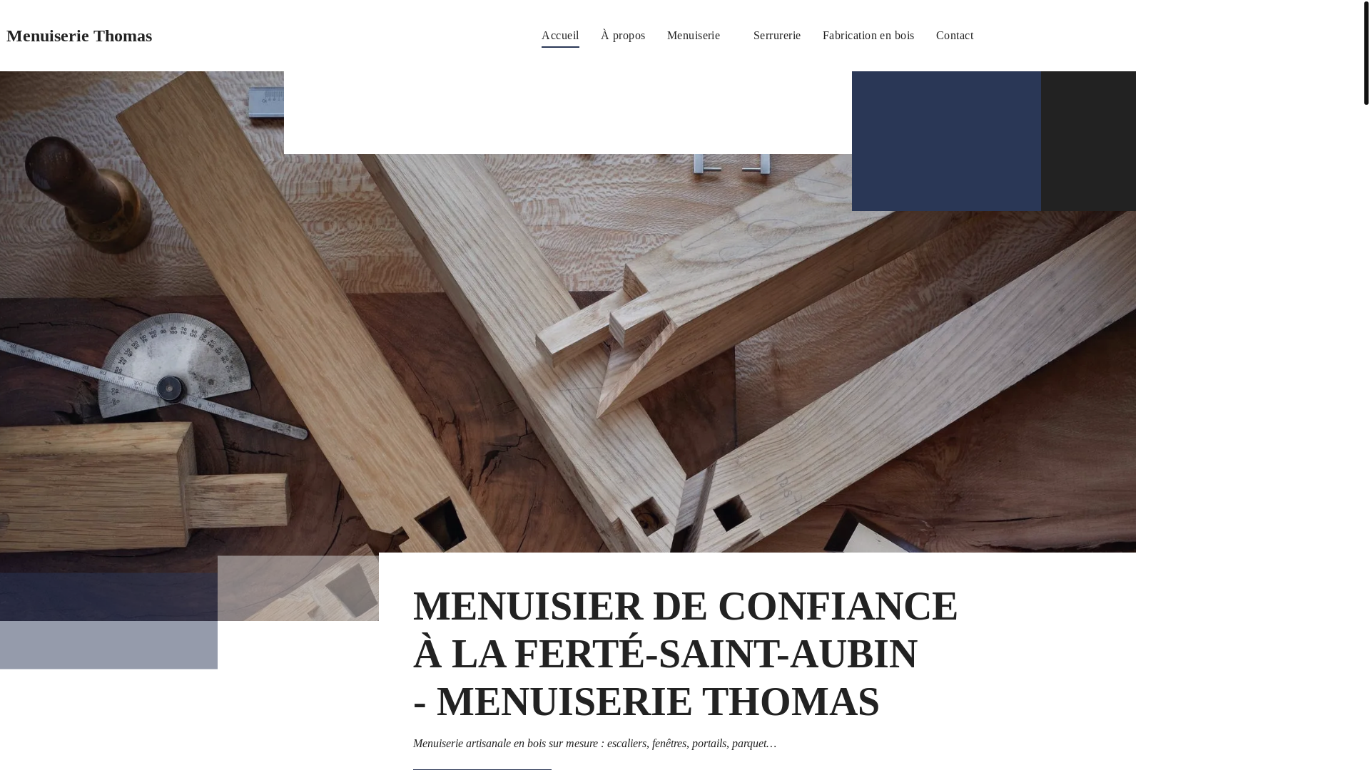 website screenshot of https://menuiserie-thomas.fr/