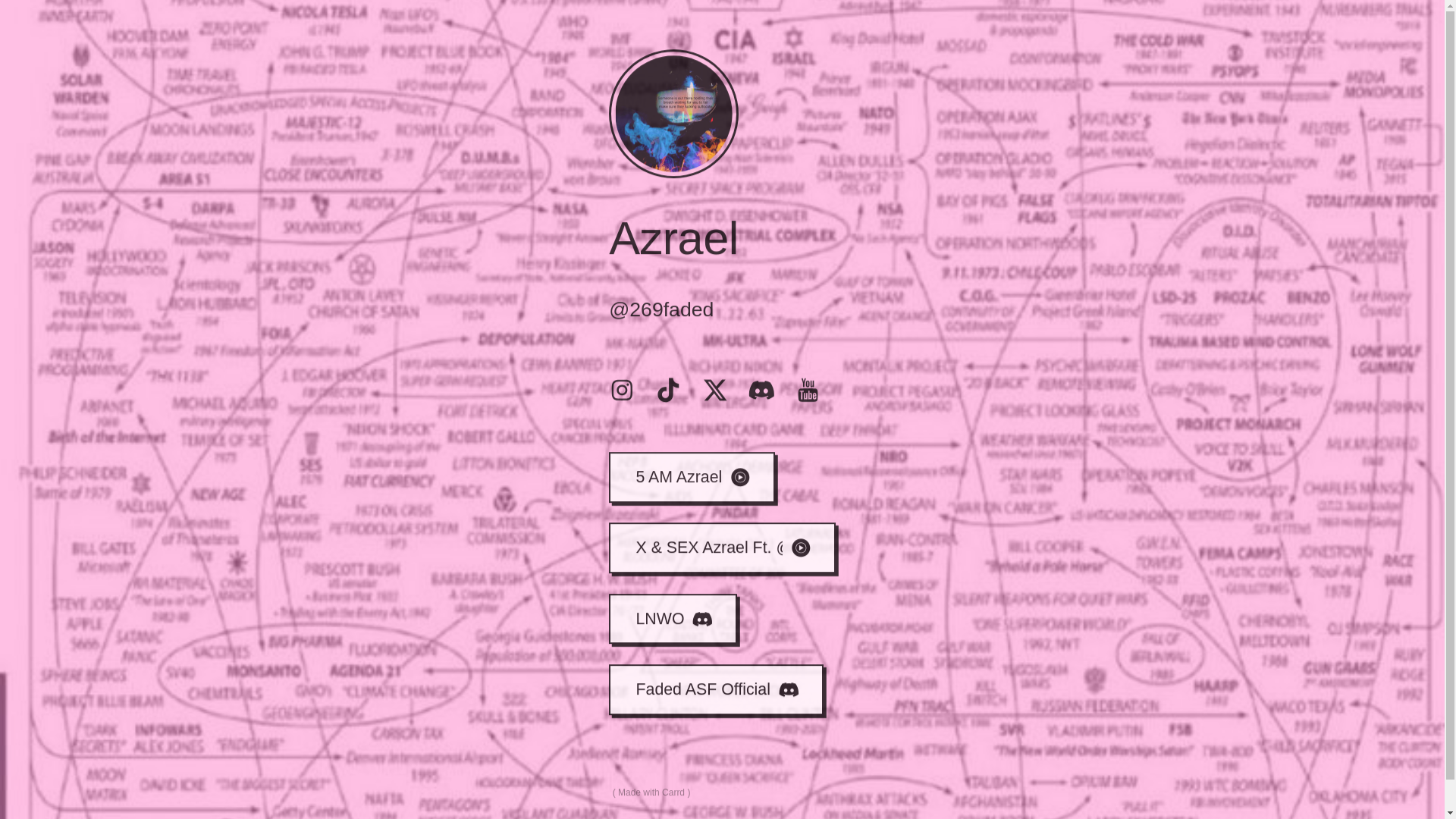 website screenshot of https://269faded.carrd.co/