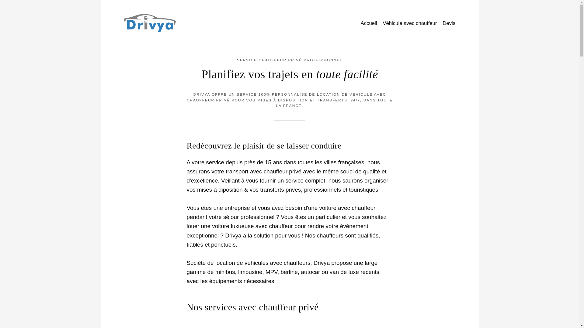 website screenshot of https://drivya-france.pages.dev/