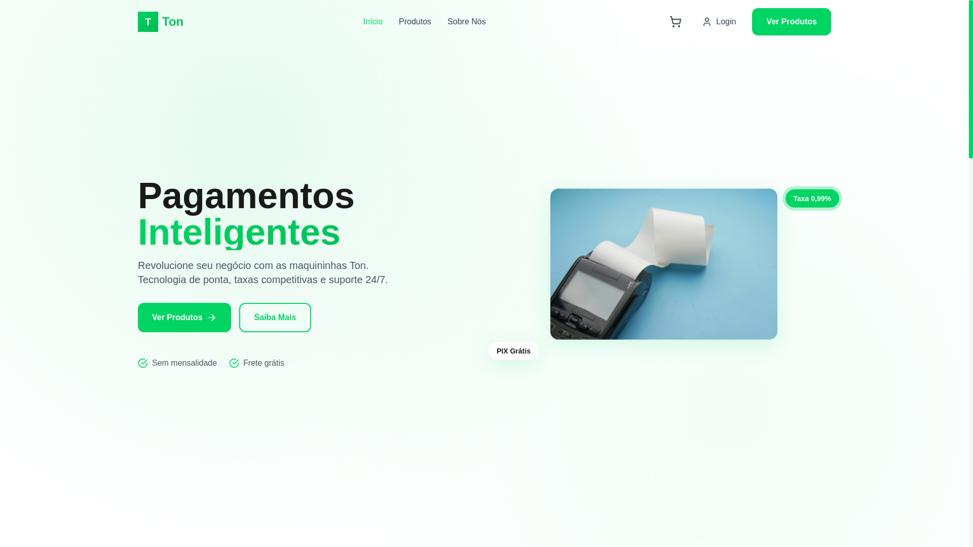 website screenshot of https://toncomvoce.store/