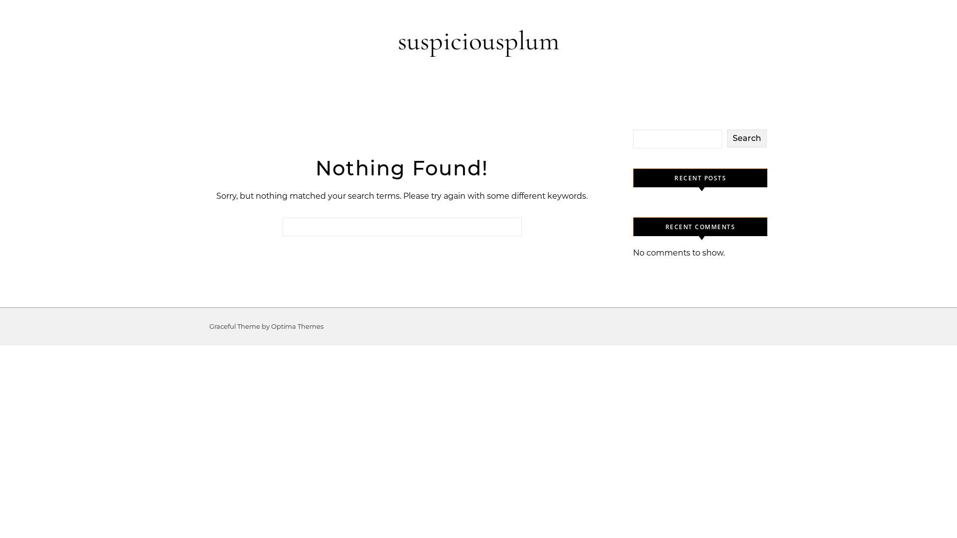 website screenshot of https://suspiciousplum.com/