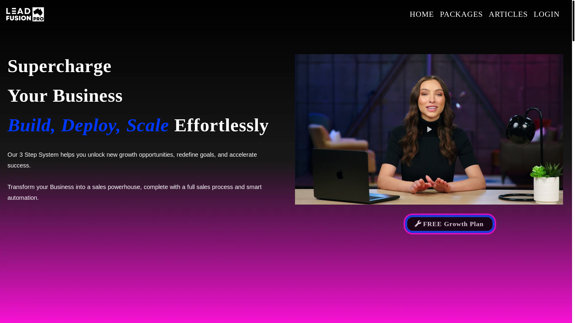 website screenshot of https://leadfusionprosuite.com/