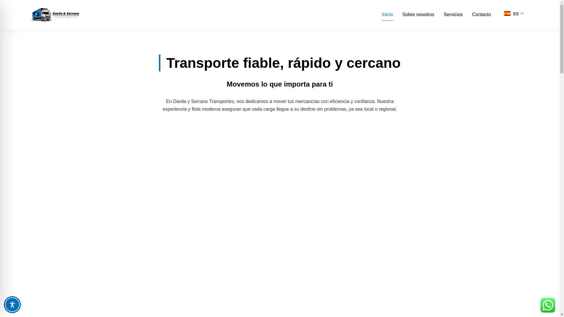 website screenshot of https://davilayserranotransportes.com/