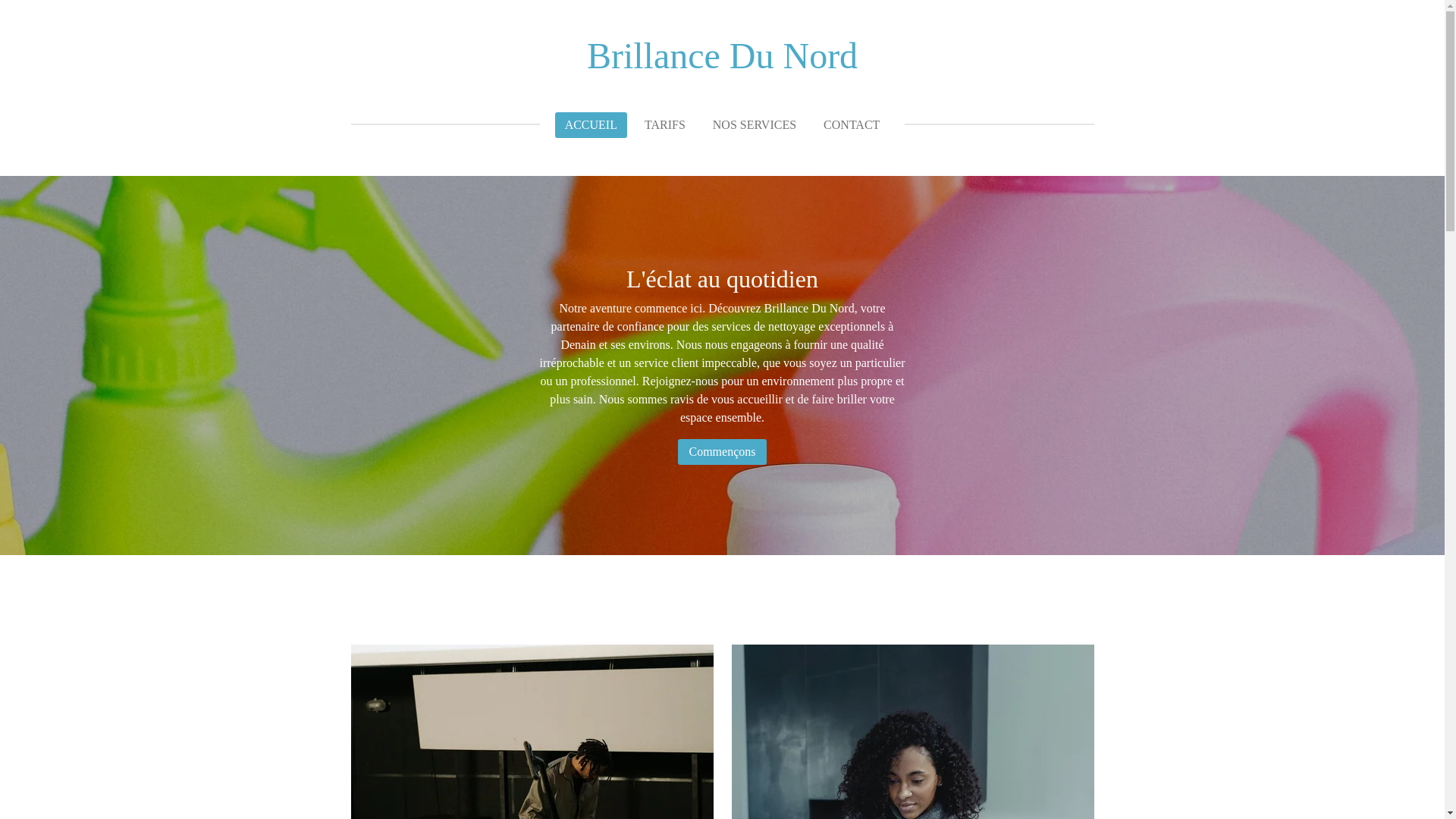 website screenshot of https://brillancedunord.fr/