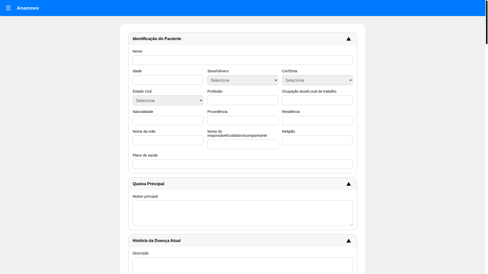 website screenshot of https://anamnex.site/