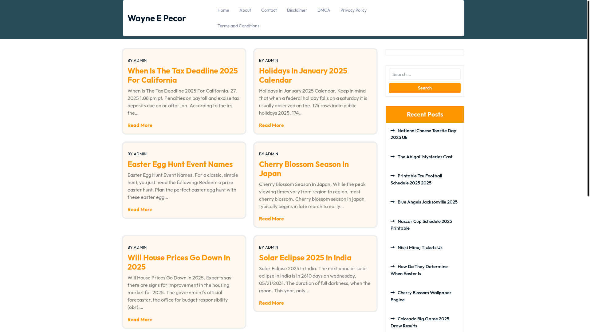 website screenshot of https://wayneepecork.pages.dev/