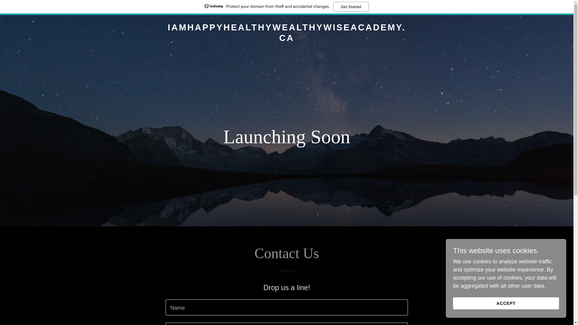 website screenshot of https://iamhappyhealthywealthywiseacademy.ca/