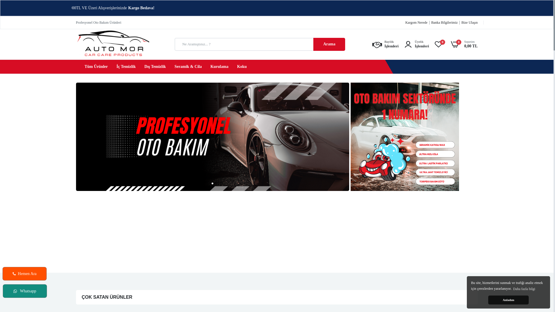 website screenshot of https://automor.com.tr