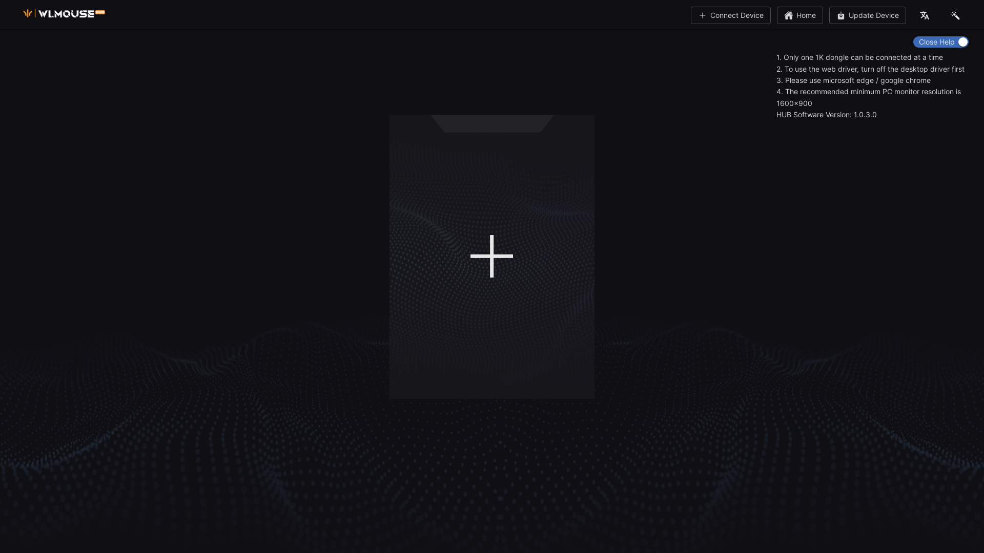 website screenshot of https://gm.wlmouse.gg/