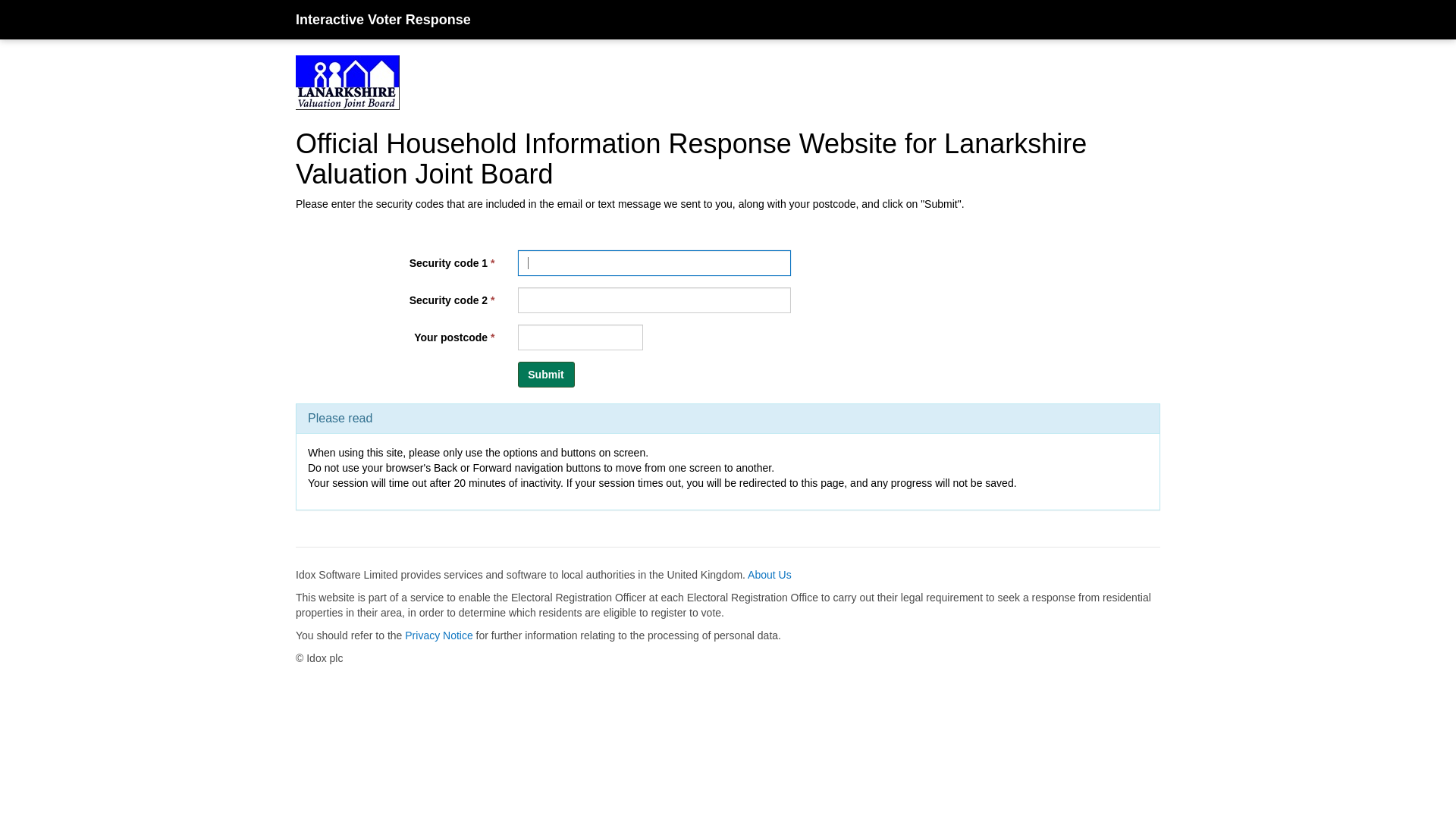 website screenshot of https://elecreg.co.uk/lvjb-e
