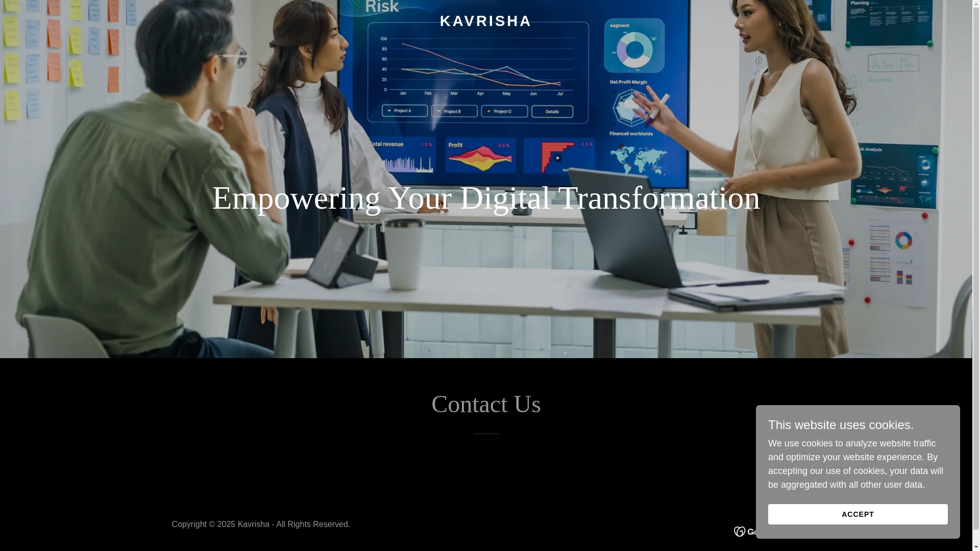 website screenshot of https://kavrisha.com/