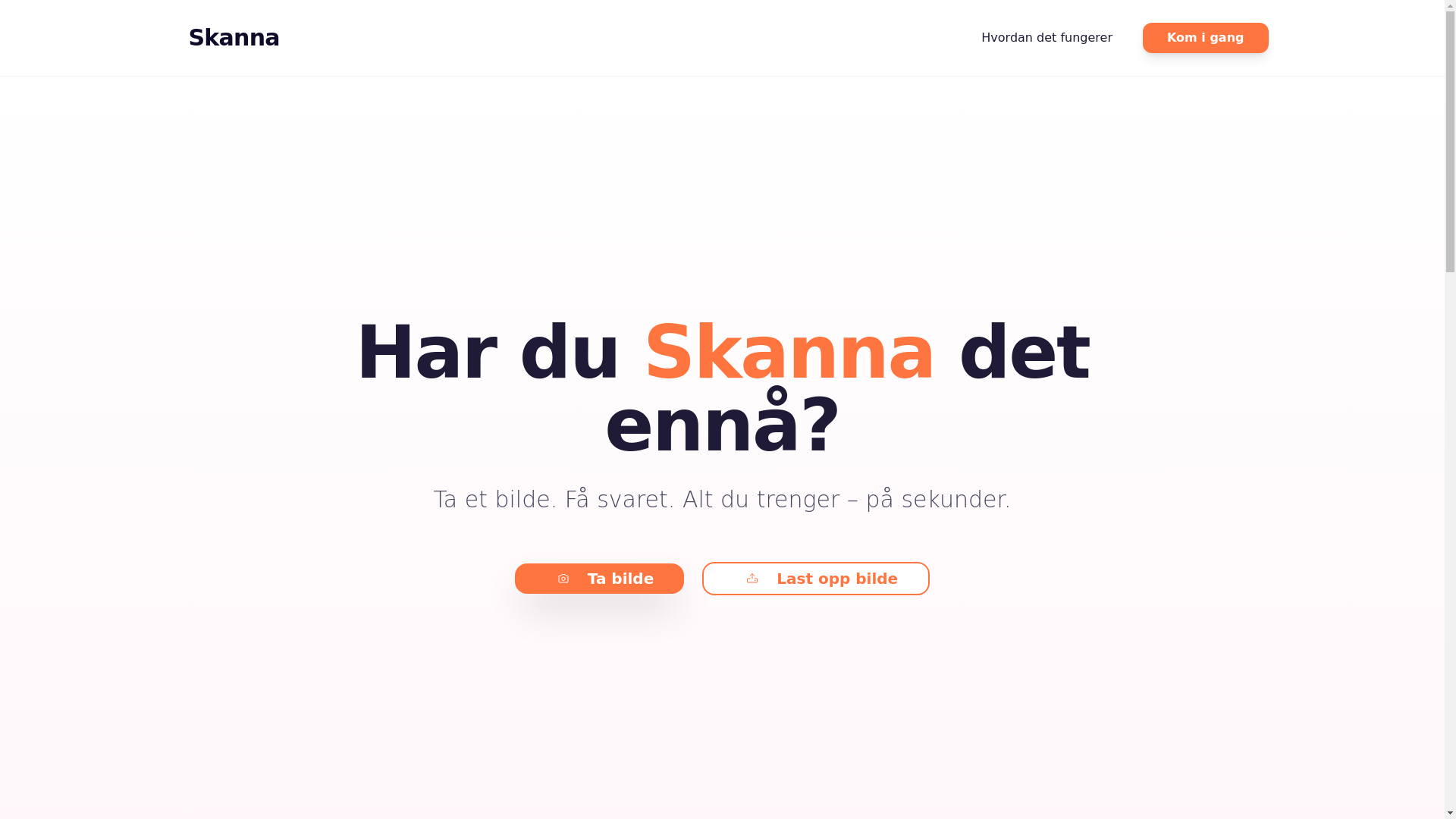 website screenshot of https://skanna.no/