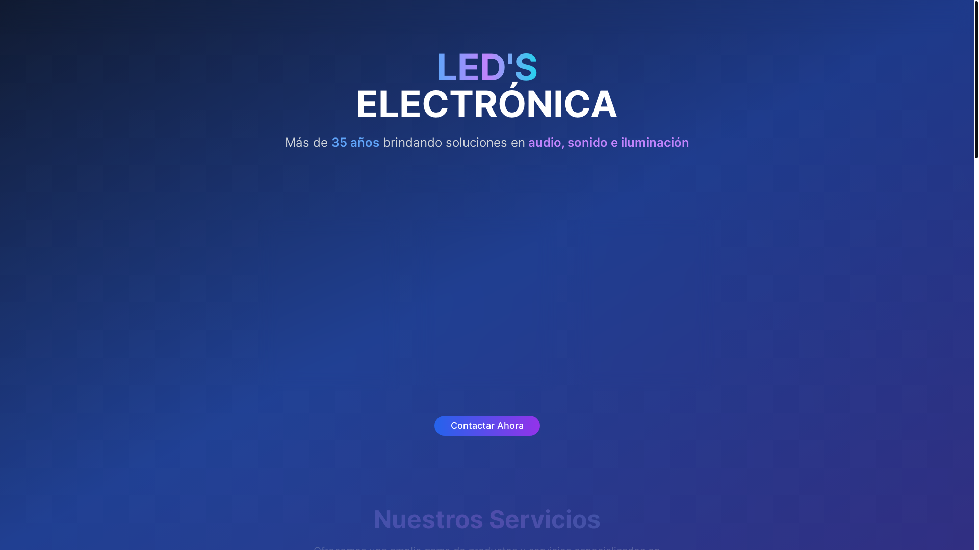 website screenshot of https://ledselectronica.com/