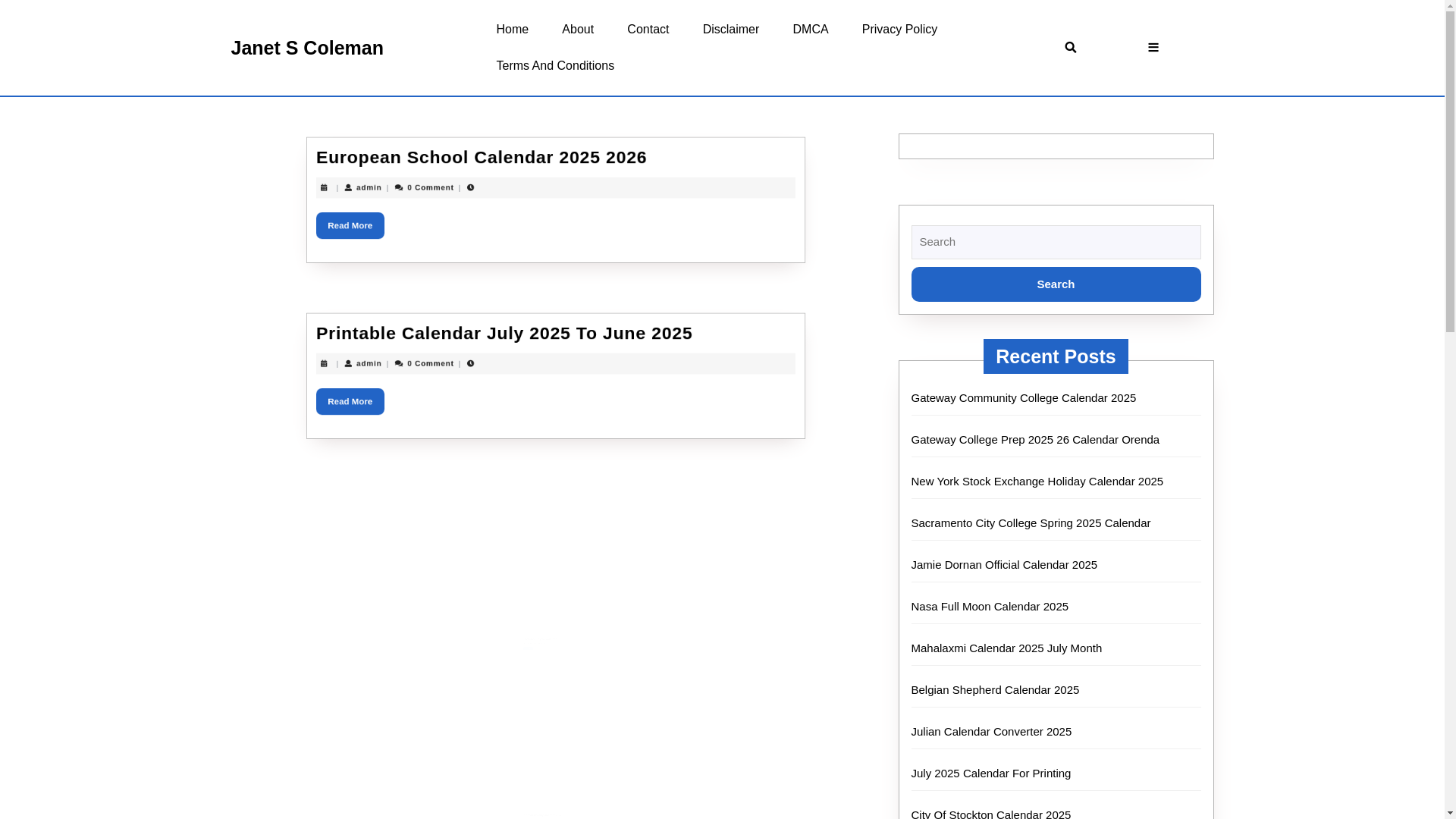 website screenshot of https://janetscolemana.pages.dev/
