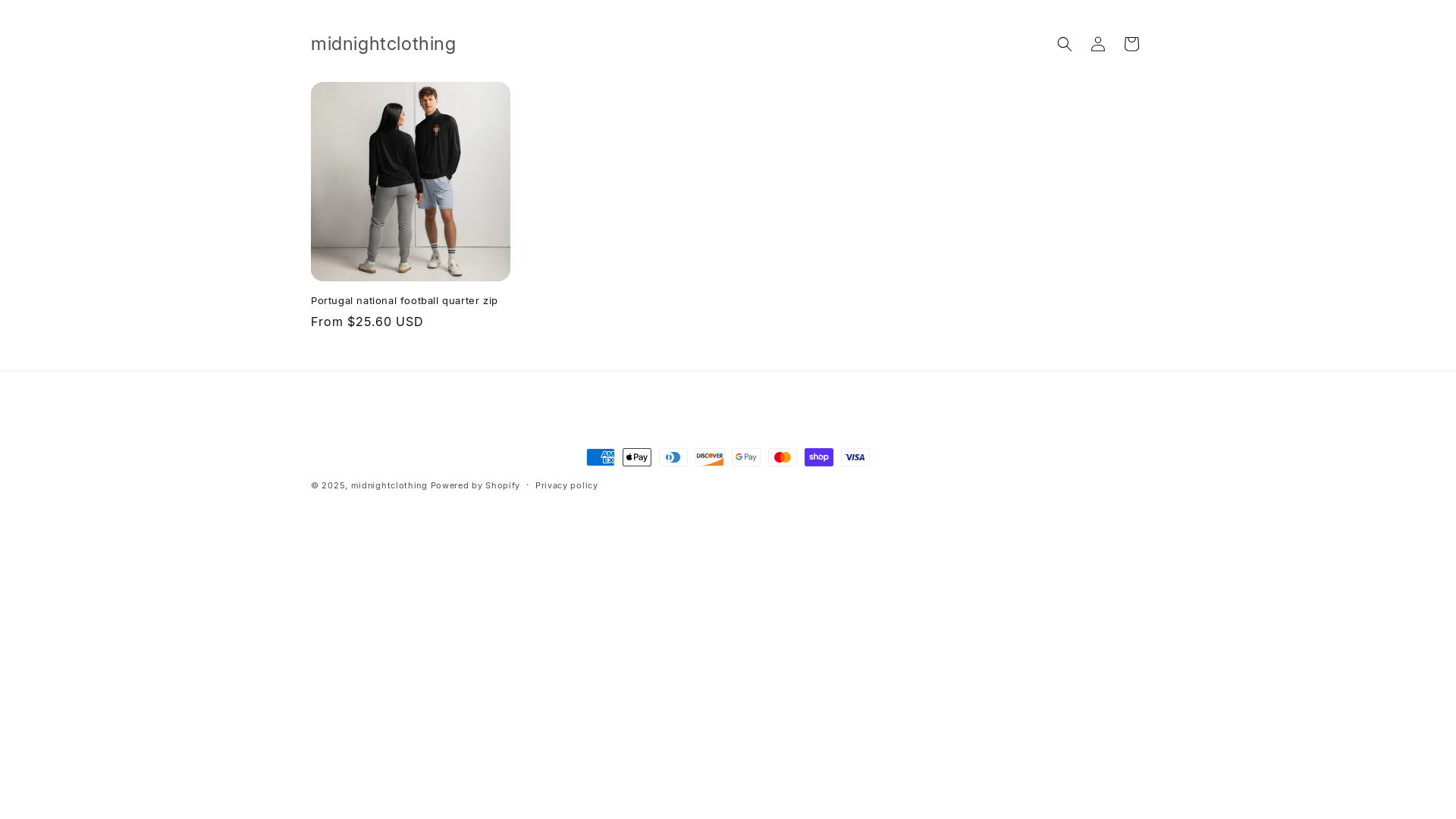 website screenshot of https://midnightclothing.org/