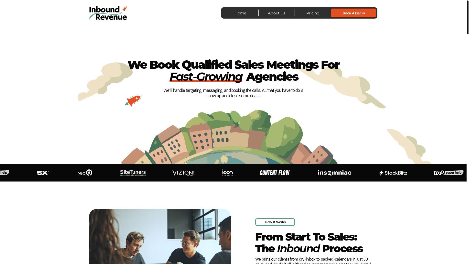 website screenshot of https://inboundrevenuegrowth.com/