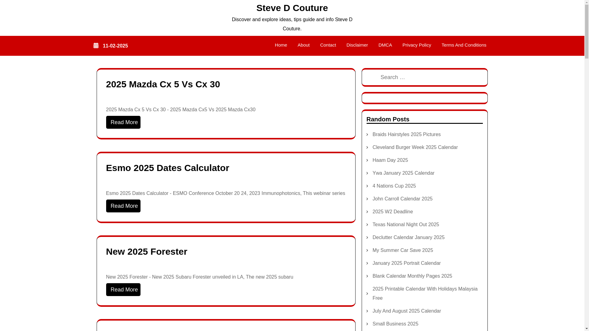 website screenshot of https://stevedcoutureh.pages.dev/