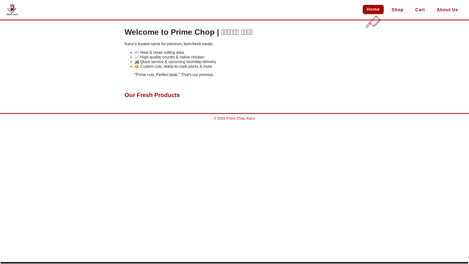 website screenshot of https://theprimechop-com.pages.dev/