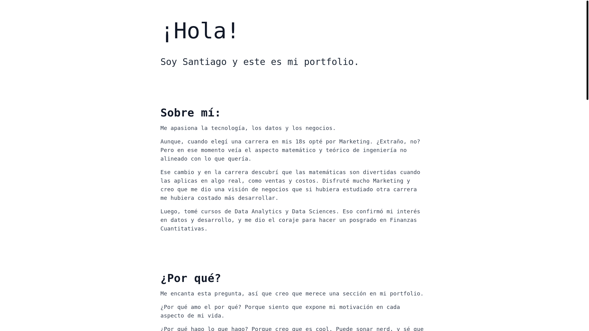 website screenshot of https://santiagobillordo.com/